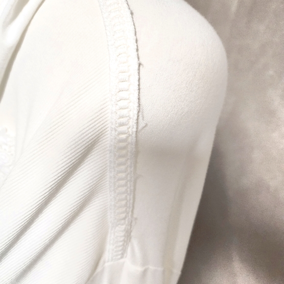 POL Hooded White Short Sleeve Relaxed Fit Boho Style Sweatshirt Size Small - Picture 10 of 15